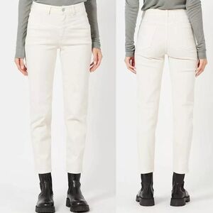 CLOSED Pedal Pusher White High Rise Straight Leg Jeans Women's Size IT 36 US 23